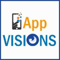 App Visions logo, App Visions contact details