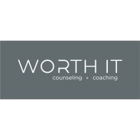 WORTH IT counseling + coaching logo, WORTH IT counseling + coaching contact details