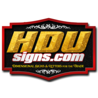 HDUsigns.com logo, HDUsigns.com contact details