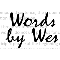 Words by Wes logo, Words by Wes contact details