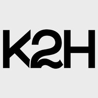 K2H logo, K2H contact details