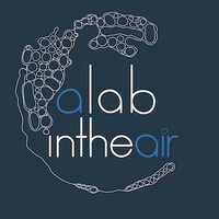 a LAB is in the AIR logo, a LAB is in the AIR contact details