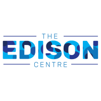 The Edison Centre logo, The Edison Centre contact details