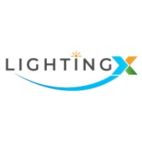 LightingX logo, LightingX contact details