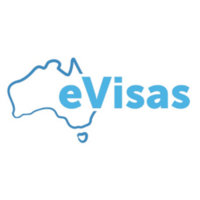 eVisas logo, eVisas contact details