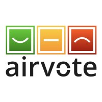 AirVote logo, AirVote contact details