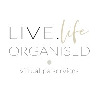 Live Life Organised logo, Live Life Organised contact details