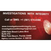 INVESTIGATIONS WITH INTEGRITY logo, INVESTIGATIONS WITH INTEGRITY contact details