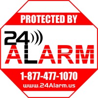 24 Alarm logo, 24 Alarm contact details