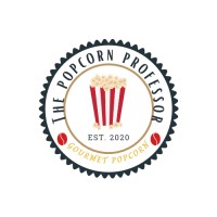 The Popcorn Professor logo, The Popcorn Professor contact details