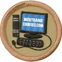 MeritBadgeCourses.com logo, MeritBadgeCourses.com contact details