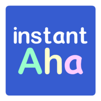 instantAha logo, instantAha contact details