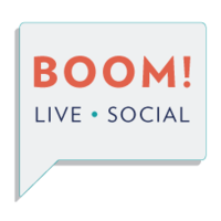 Boom! Live. Social. logo, Boom! Live. Social. contact details