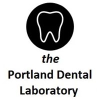 the Portland Dental Laboratory logo, the Portland Dental Laboratory contact details