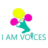 I AM VOICES logo, I AM VOICES contact details