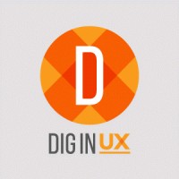 Dig In UX logo, Dig In UX contact details