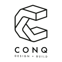 CONQ DESIGN + BUILD logo, CONQ DESIGN + BUILD contact details