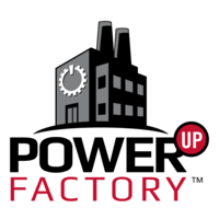 Power Up Factory logo, Power Up Factory contact details