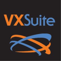 VXSuite logo, VXSuite contact details