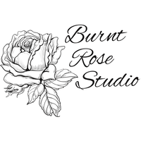 BurntRoseStudio logo, BurntRoseStudio contact details