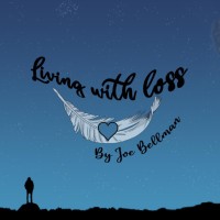 Living with loss podcast logo, Living with loss podcast contact details