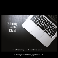 Editing with Eleni logo, Editing with Eleni contact details