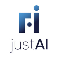 justAI logo, justAI contact details