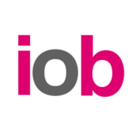 The IoB logo, The IoB contact details