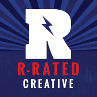 R-Rated Creative logo, R-Rated Creative contact details