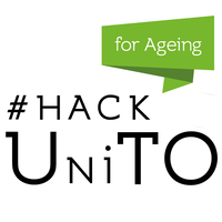 #hackUniTO for Ageing logo, #hackUniTO for Ageing contact details