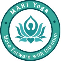 MARI Yoga logo, MARI Yoga contact details