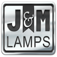 J&M Lamps logo, J&M Lamps contact details