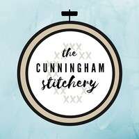 The Cunningham Stitchery logo, The Cunningham Stitchery contact details