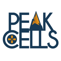 PeakCells logo, PeakCells contact details