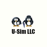 U-Sim LLC logo, U-Sim LLC contact details