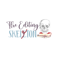 The Editing Skeleton logo, The Editing Skeleton contact details