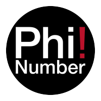 Phi!Number logo, Phi!Number contact details