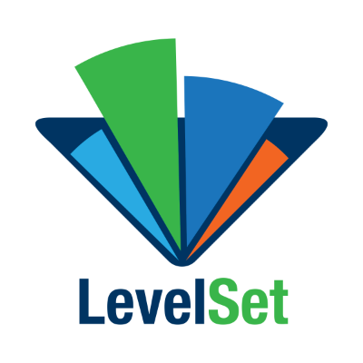 LevelSet.io logo, LevelSet.io contact details