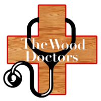 The Wood Doctors logo, The Wood Doctors contact details